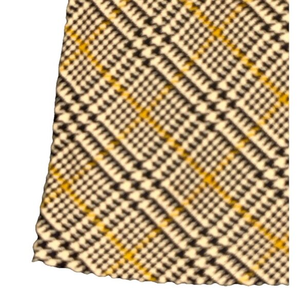 Boden Heritage British Tweed Wrap Skirt 100% Lambswool Navy Yellow White, US 2 - Picture 5 of 11
